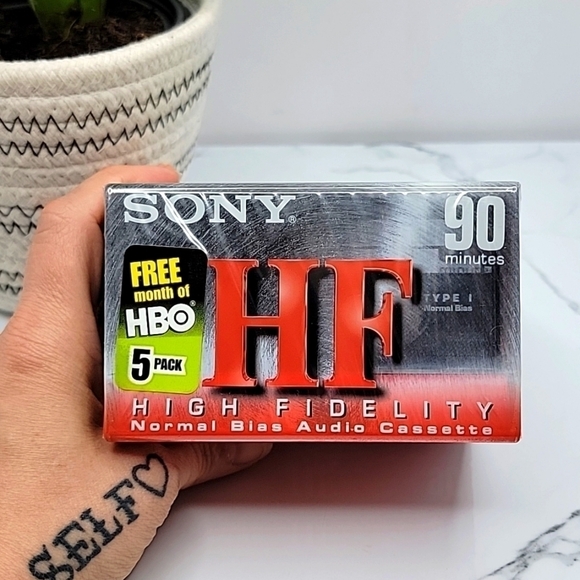Sony | HF90 Blank Audio Cassette Tapes High Fidelity Normal C-90HFL | NWT - Picture 2 of 4